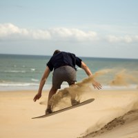 Sandboarding Jeffreys Bay